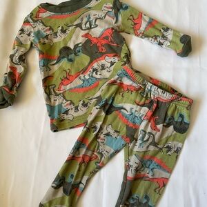 Carter's Dinosaur Print Pajama Set - Green, Red, Blue